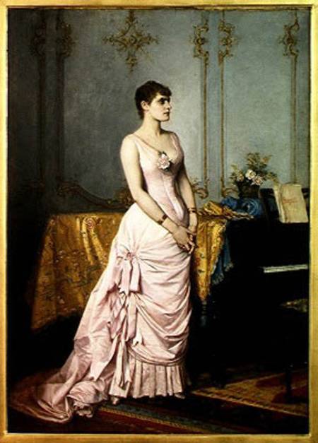 Portrait of Rose Caron (1857-1930) de Auguste Toulmouche