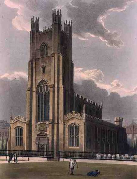 St. Mary's Church, Cambridge, from 'The History of Cambridge', engraved by Daniel Havell (1785-1826) de Augustus Charles Pugin