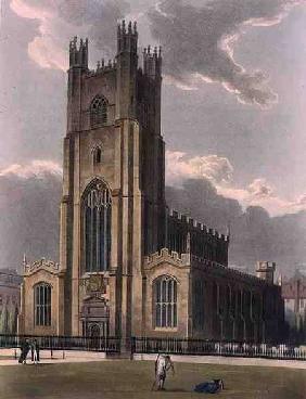 St. Mary's Church, Cambridge, from 'The History of Cambridge', engraved by Daniel Havell (1785-1826)