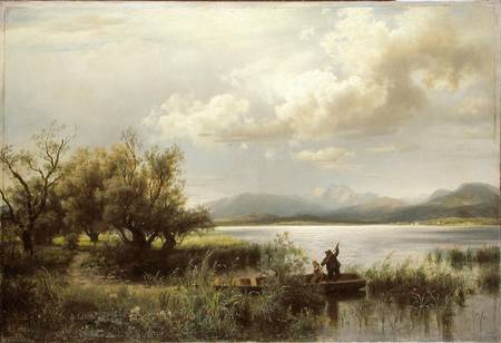 Bayern Landscape de Augustus Wilhelm Leu