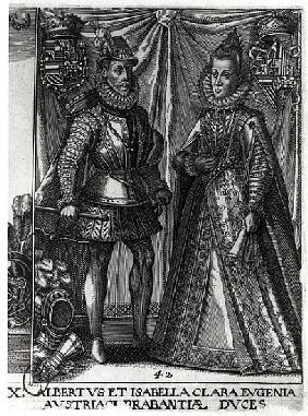 Portrait of Albert, Archduke of Austria (1559-1621) and his wife Isabella Clara Eugenia (1566-1633) 