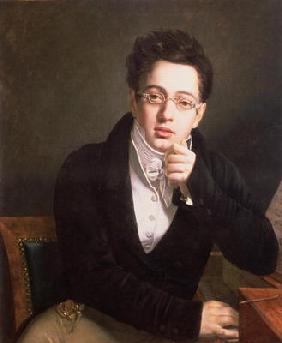 Portrait of Franz Schubert (1797-1828), Austrian composer, aged 17, c.1814