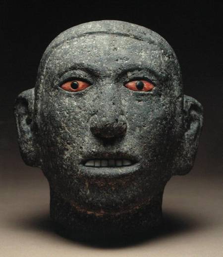 Head of a Youth, found at Tenochtitlan de Aztec