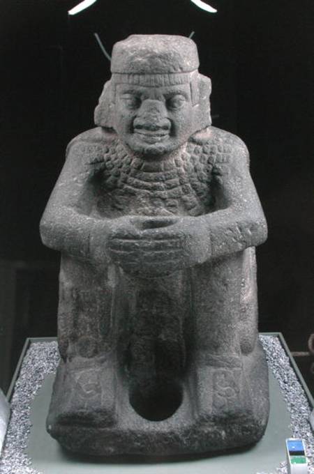 Standard-bearer, found at the Templo Mayor de Aztec