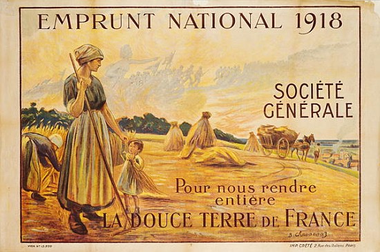 Poster for the Loan for National Defence from the Societe Generale de B. Chavannaz