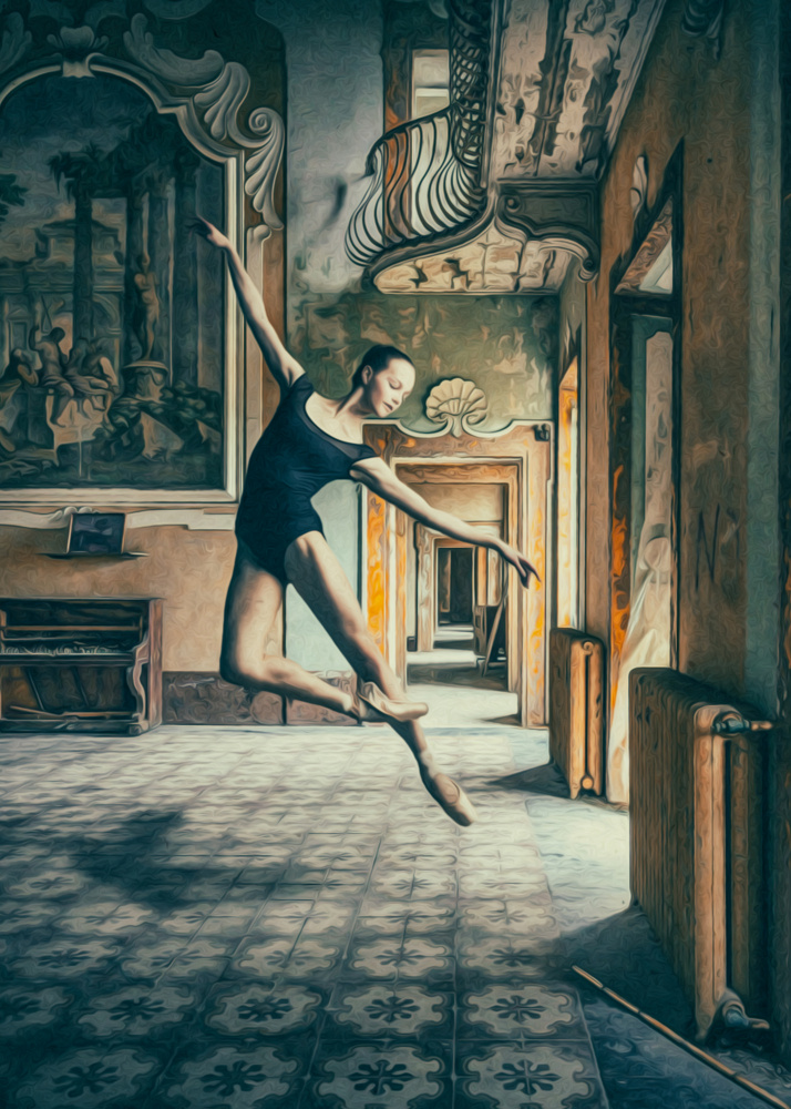 Abandoned Ballet Digital Painting 3 de Baard Martinussen