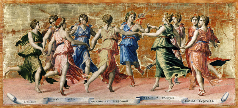 Apollo und die tanzenden Musen. de Baldassare Peruzzi