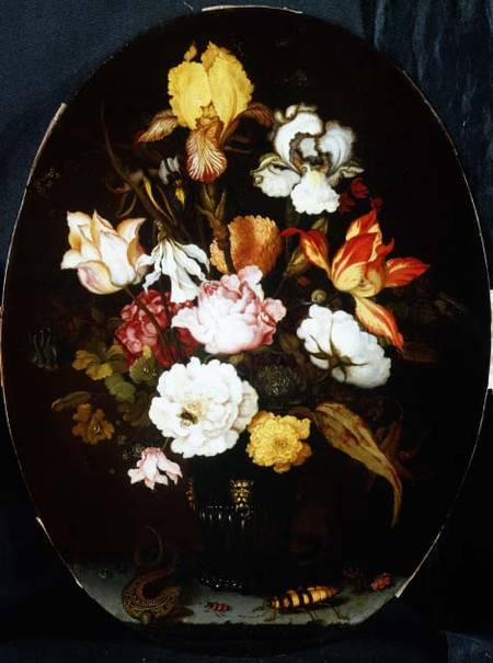 Still Life of Flowers in a Vase, 1624 de Balthasar van der Ast