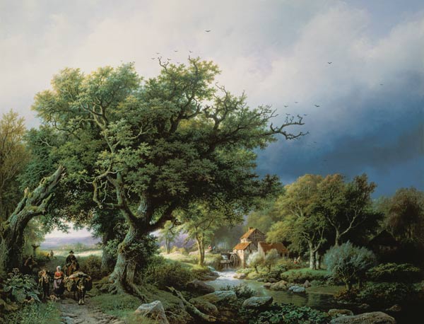 Landscape with a Mill de Barend Cornelisz. Koekkoek