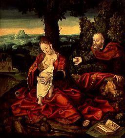 Rest on the flight to Egypt