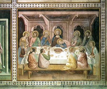 The Last Supper, from a series of Scenes of the New Testament de Barna  da Siena