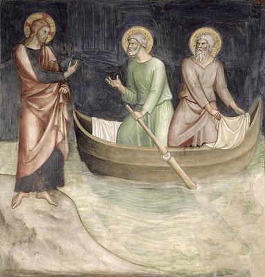 The Calling of St. Peter, from a series of Scenes of the New Testament (fresco) de Barna  da Siena
