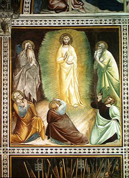 Transfiguration of Christ, from a series of Scenes of the New Testament de Barna  da Siena