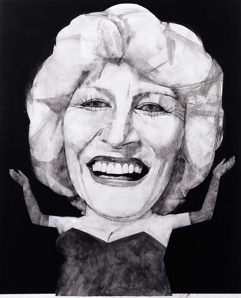Portrait of Faith Brown, 1970s de Barry  Fantoni