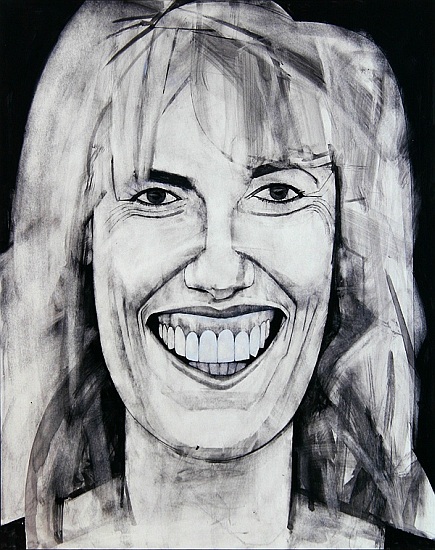 Portrait of Esther Rantzen, illustration for The Media Mob de Barry  Fantoni