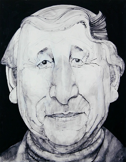 Portrait of Johnny Morris, illustration for The Listener, 1970s de Barry  Fantoni