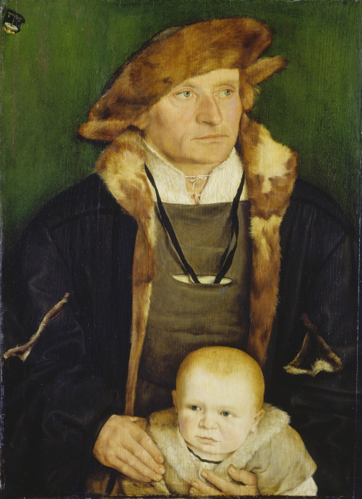 Portrait of Hans Urmiller and his Son de Barthel Beham