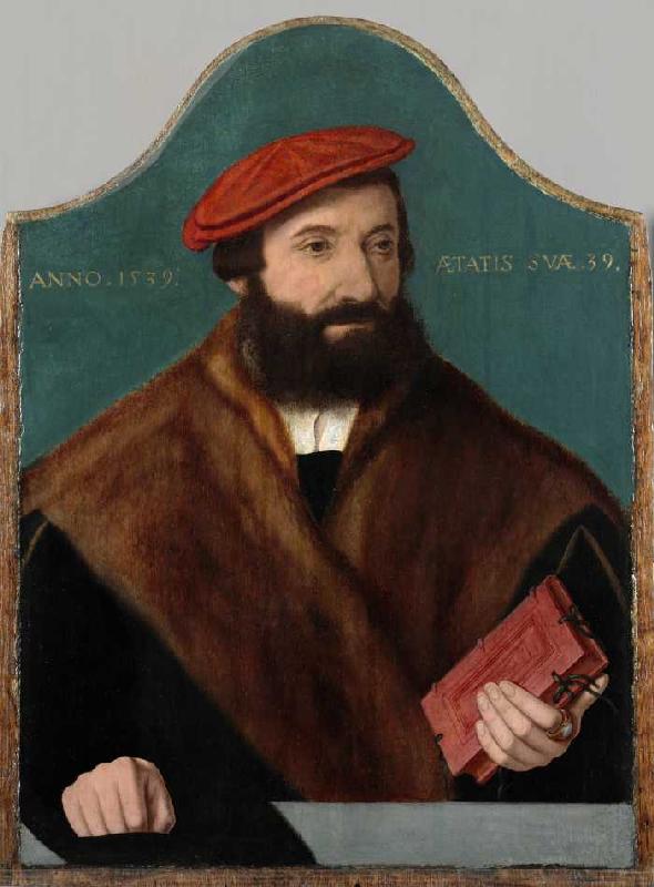 Bildnis eines 39-jährigen Mannes de Bartholomäus Bruyn d.Ä.