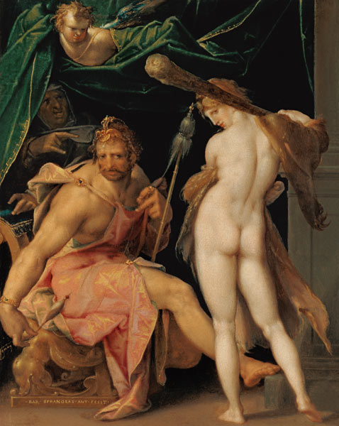 Herakles and Omphale de Bartholomäus Spranger