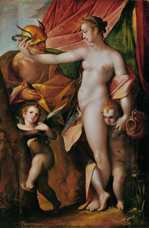 Venus and Mercury de Bartholomäus Spranger