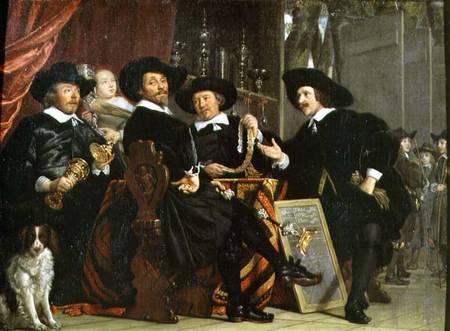 The Officials of the Company of Bowyers of St. Sebastian at Amsterdam de Bartholomeus van der Helst