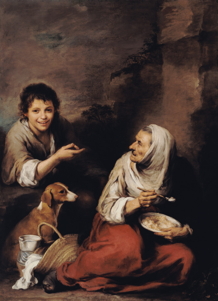 Old woman and a boy de Bartolomé Esteban Perez Murillo