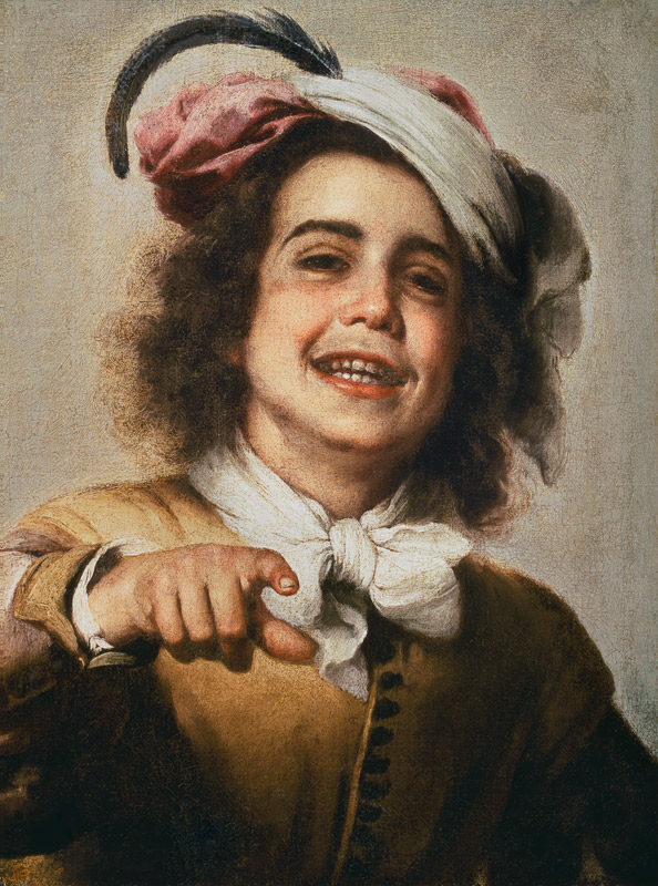 Niño riendo (con sombrero de pluma). de Bartolomé Esteban Perez Murillo