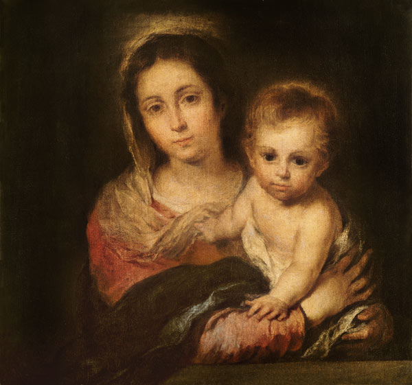 Murillo, Maria mit dem Kind de Bartolomé Esteban Perez Murillo