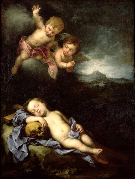 Christ Child with Angels de Bartolomé Esteban Perez Murillo