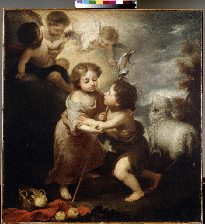 Christ and John the Baptist as Children de Bartolomé Esteban Perez Murillo