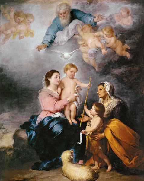 The Holy Family (The Virgin of Seville) de Bartolomé Esteban Perez Murillo