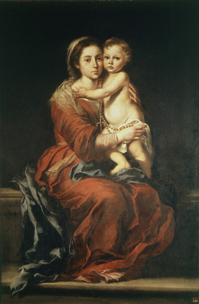 Madonna of the Rosary / Murillo de Bartolomé Esteban Perez Murillo