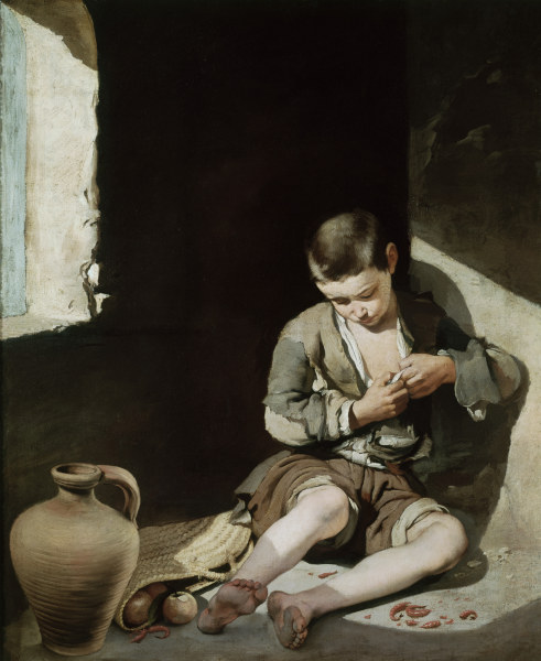 Murillo, Beggar Boy (Flea Catcher) de Bartolomé Esteban Perez Murillo