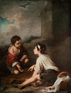 B.E.Murillo, Children Playing Dice /Ptg.