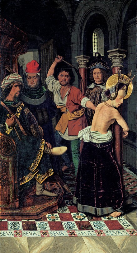 The Flagellation of Saint Engratia de (Bartolome de Cardenas) Bermejo
