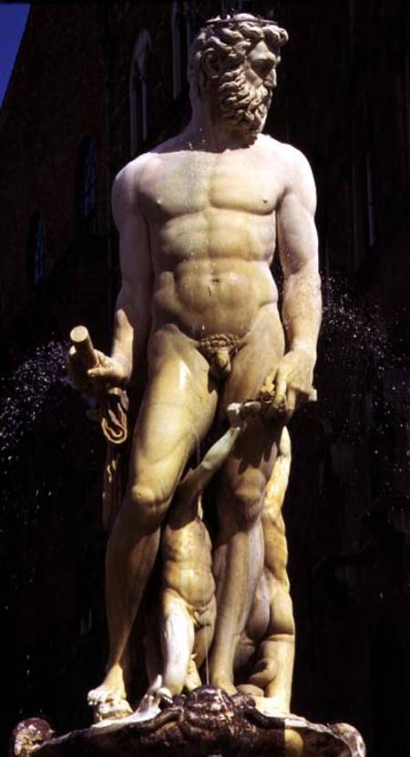 The Fountain of Neptune, detail of the figure of Neptune de Bartolomeo Ammannati