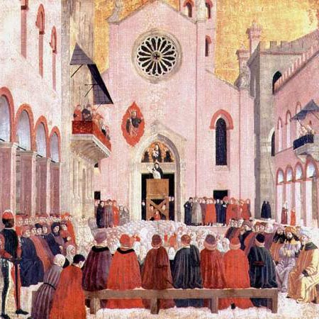 St. Vincent Ferrer Preaching in front of the Church of Sant' Eufemia in Verona de Bartolomeo degli Erri