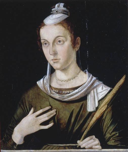 B.Montagna / St.Justina / Paint./ c.1500 de Bartolomeo Montagna