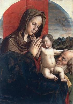 Mary w.Child & Joseph / Paint.Montagna