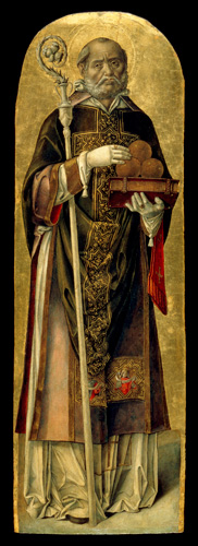 B.Vivarini / St. Nicholas of Bari de Bartolomeo Vivarini