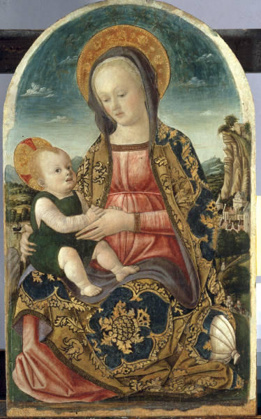 Vivarini School / Mary with the Child de Bartolomeo Vivarini