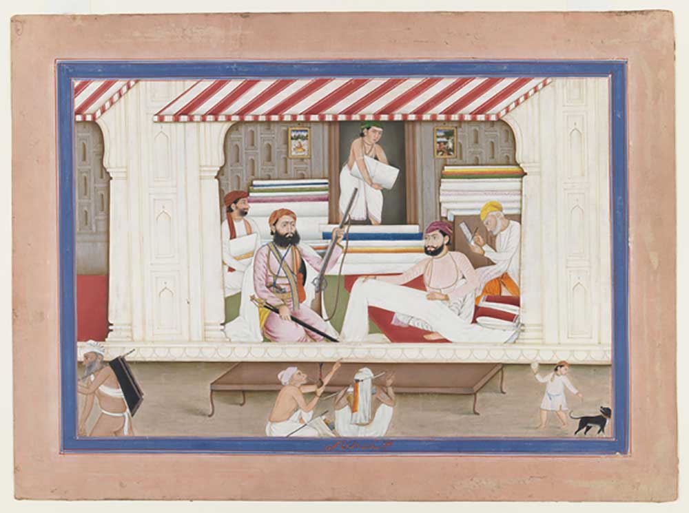 Cloth merchants shop, c.1850 de Basarat