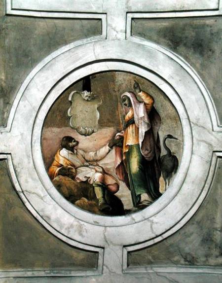 Representation of one of the Virtues, from the ceiling of the Grimani Chapel de Battista Franco