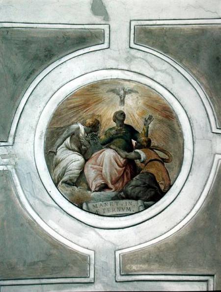Representation of one of the Virtues, detail from the ceiling of the Grimani Chapel de Battista Franco