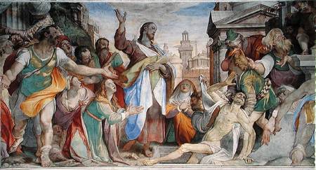 Resurrection of Lazarus de Battista Franco