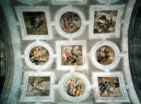 View of the Vault, from the ceiling of the Grimani Chapel de Battista Franco