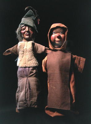Puppets (wood & textile) de Belgian School