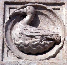 Roundel relief from the exterior frieze of the Baptistery