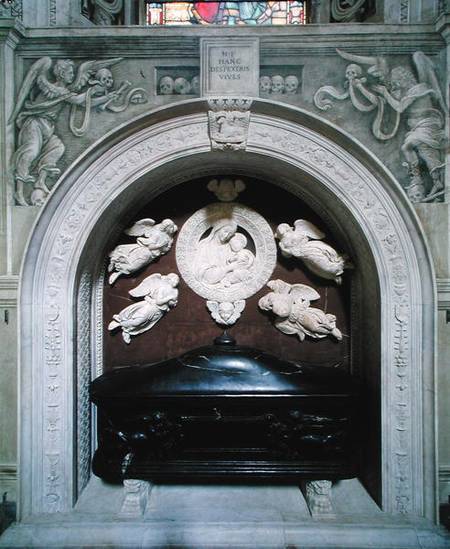 Tomb of Filippo Strozzi (1428-91) in the Strozzi Chapel de Benedetto  da Maiano