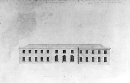 Elevation of the Kitchen Offices of a house, 1815 de Benjamin Dean Wyatt